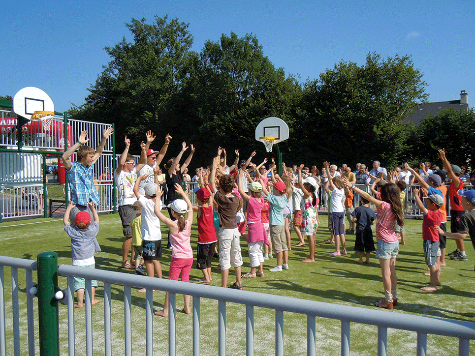 Animations sportives le jour de l'inauguration